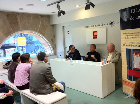 Alberto en la Llibrería Catalonia